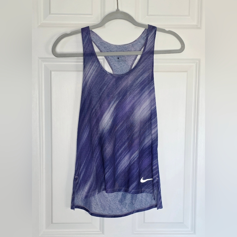 Nike Breathe Dri-Fit Running Tank Top/Singlet Purple Size Small